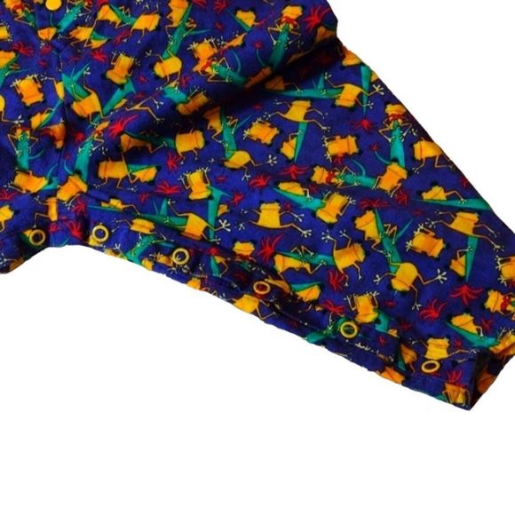 Vintage 100% Cotton Retro In Living Colour MC Hammer 2T Toddler Purple Overalls - Picture 5 of 6